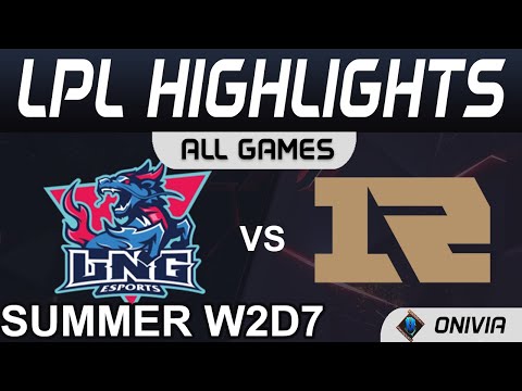 LNG vs RNG Highlights ALL GAMES LPL Summer Season 2021 W2D7 LNG Gaming vs Royal Never Give Up by Oni
