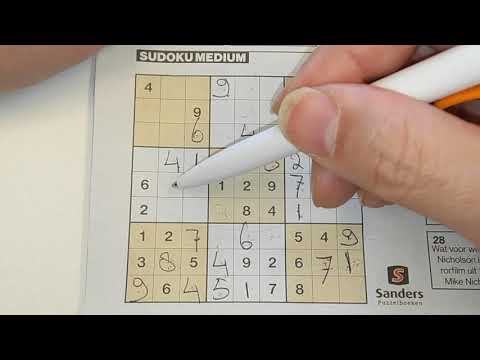 Again, Daily Sudoku practice continues. (#486) Medium Sudoku puzzle. 03-21-2020