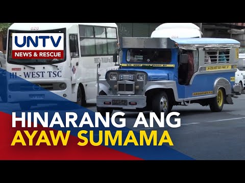 Ilang PUJ driver na hindi sumama sa strike, hinarang umano ng mga nagwewelga