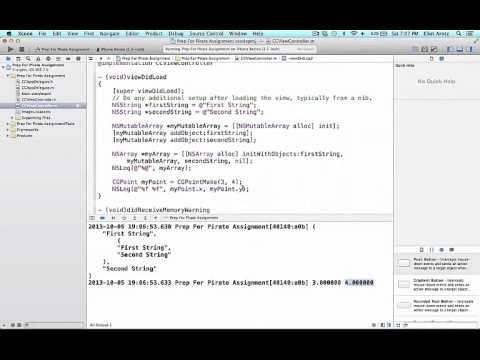 How to Use CGPoint in Objective C - Tutorial 47