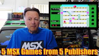 5 MSX Games From 5 Publishers (Mr Do vs Unicorns, Time Pilot, Front Line, Star Soldier, Starquake)