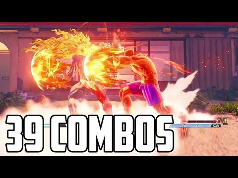 A V-Skill 2 Combo for Every Character in SFV (39 Combos!!)