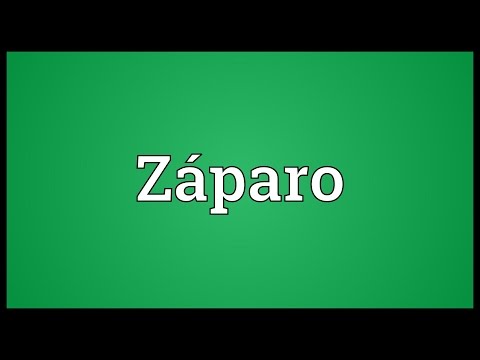 Záparo Meaning