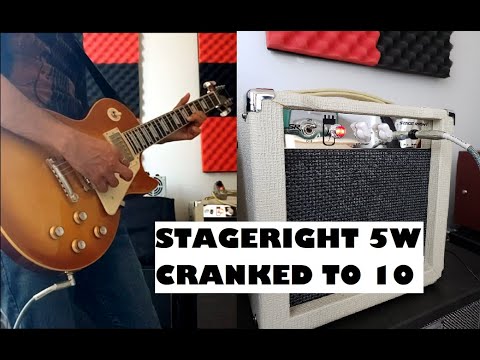 Stageright Monoprice 5W Tube Amp Cranked