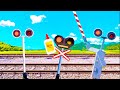 Railroad Crossing Fixing A Broken Railroad Crossing With Glue Paso A Nivel