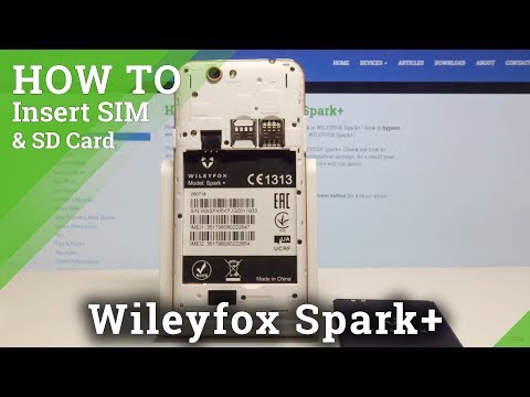 How to Insert Micro SIM Card to Wileyfox Spark+ - Install Micro SD Card