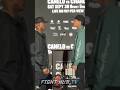 Yordenis Ugas STARES DOWN Mario Barrios in INTENSE face off at press conference!
