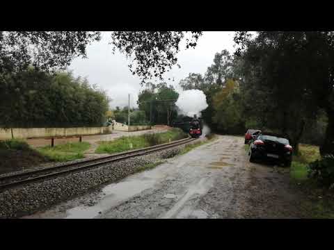 Comboio histórico do Vouga. Ensaios da E214