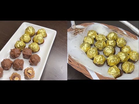 How to make ferraro rocher at home || easy chocolate recipe