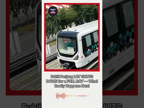 Bukit Panjang LRT FULL STOP for 1 Day 😳 What Commuters Must Know #SGTransport #LRT
