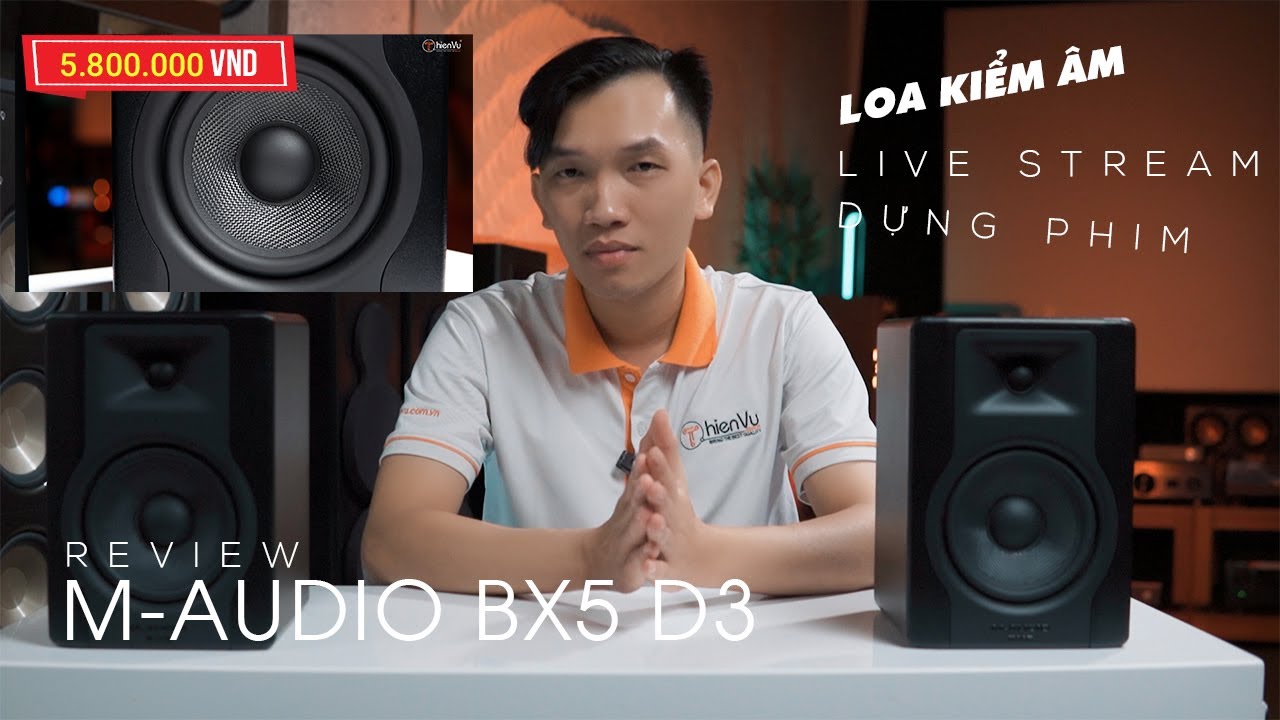 video Loa kiểm âm M-Audio BX5D3 chính hãng 0