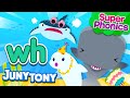 ⭐Super Phonics | wh Song | White Whale's Whimsical Party 🐳🎉 | Phonics Song for Kids | JunyTony