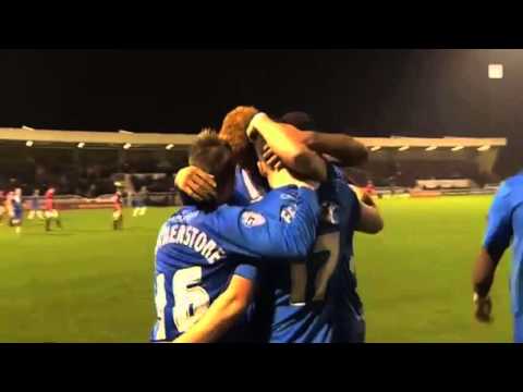 Hartlepool vs SalfordCity, The hosts take the lead against  SalfordCityFC. EmiratesFACup