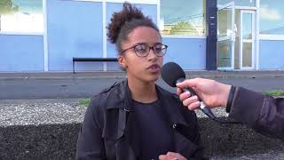 Les reporters de la classe labellisée sur le terrain