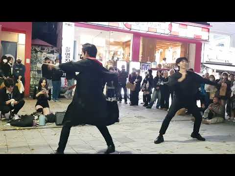 20221027 홍대 전 엠와이엠(MYM) 멤버 (Yu Kagawa 카가와 유-신화-효진-찬욱) 버스킹 15 - Love Shot _ EXO