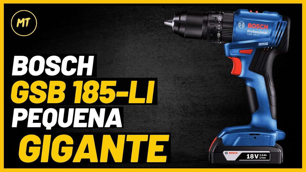NOVA PARAFUSADEIRA/FURADEIRA BOSCH GSB185-Li 18V - TESTE e ANÁLISE COMPLETA - Será que VALE A PENA?