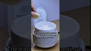 Wax melt warmer--How it works #scentedwax #waxwarmer #waxmelting #waxmeltaddict  #homefragrance
