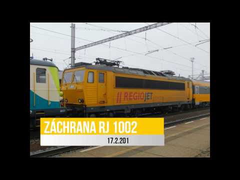 Záchrana RJ 1002 17.2.2017 v Žst. Otrokovice