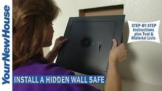 Install a Hidden Wall Safe (Instructions and Tool List in the Description) - Do It Yourself