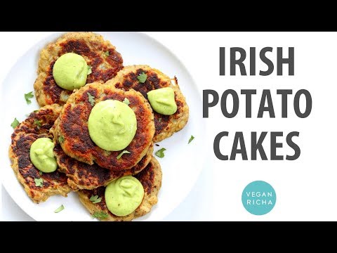 IRISH POTATO CAKES (BOXTY) WITH AVOCADO BASIL RANCH |...