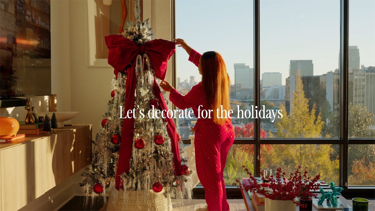 Let's decorate for the holidays | DIY Christmas tree bow decor | holiday espresso martini & more