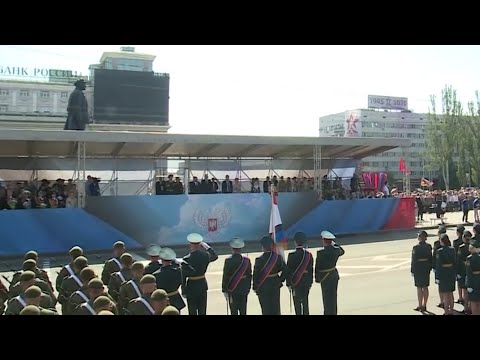 Victory Parade in Donetsk 24 June 2020 Donetsk Anthem