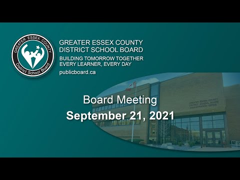 Board Meeting Sept 21, 2021