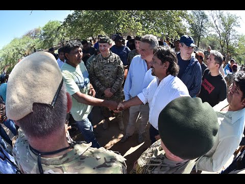 Sáenz recorrió el Chaco Salteño y verificó el funcionamiento del operativo sociosanitaria