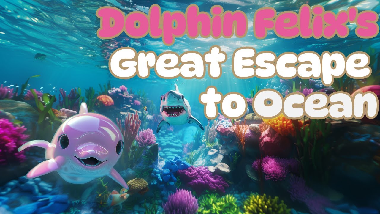 bedtime story for toddlers | Dolphin Felix's Great Escape from an Aquarium to the Ocean