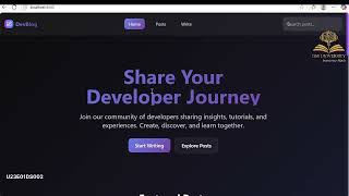 Download the video "design a blogging platform UI in react complete CRUD guide"