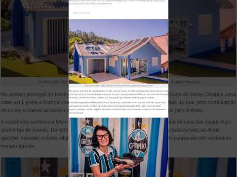 🏠 CASA TRICOLOR: MORADORA TRANSFORMA SUA RESIDÊNCIA EM VERDADEIRO TEMPLO DO GRÊMIO EM SANTA CATARINA