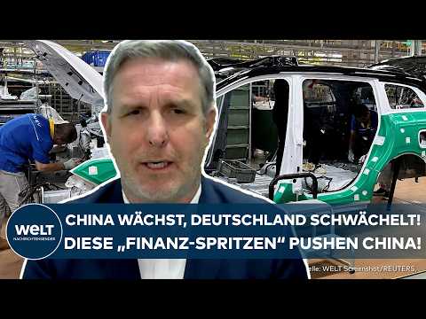 WIRTSCHAFT: China erreicht Wachstumsziel - Deutsche Wirtschaft schwächelt! "Doppel-Wumms half China"