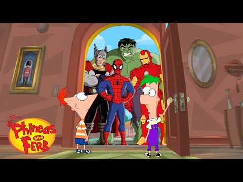 Phineas & Ferb Meet the Avengers | Phineas and Ferb | @disneychannel
