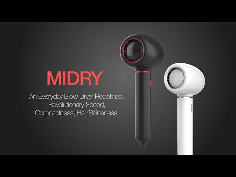 Now On Kickstarter: MiDry | A blow dryer with revolutionary speed and portability