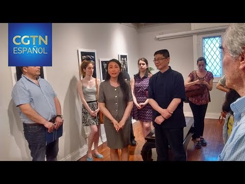 El artista chino Zhong Chuanmin expone en el Barrio Chino de Buenos Aires