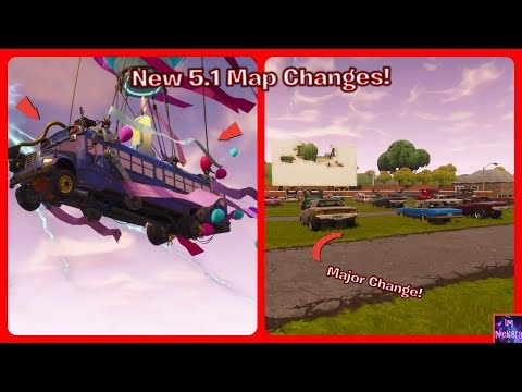 *ALL* Fortnite 5.1 Patch Map Changes! (Major Change) | Fortnite Battle Royale