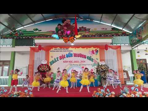 Kids dance CHERI CHERI LADY các  bé 5 tuổi Trường mầm non Xuân Phương trình diễn