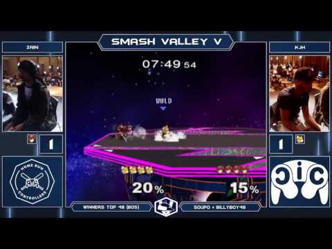 Smash Valley V Melee Singles - Zain (Marth) vs KJH (Fox) - Winners Top 48