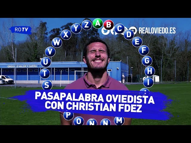 Christian Fernández, durante el vídeo (Foto: Real Oviedo).