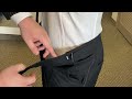 How to adjust tuxedo rental trousers 