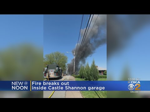 Fire Breaks Out Inside Castle Shannon Garage