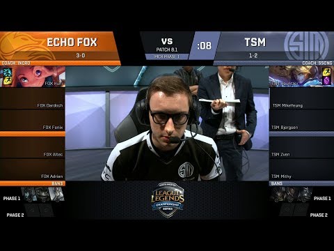 FOX vs TSM - 2018 NA Spring Week 2 - Echo Fox vs Team SoloMid