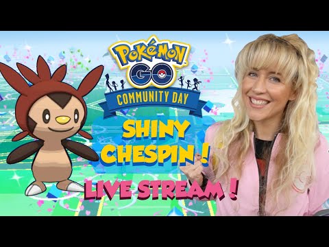 CHESPIN COMMUNITY DAY LIVE!! Pokémon GO