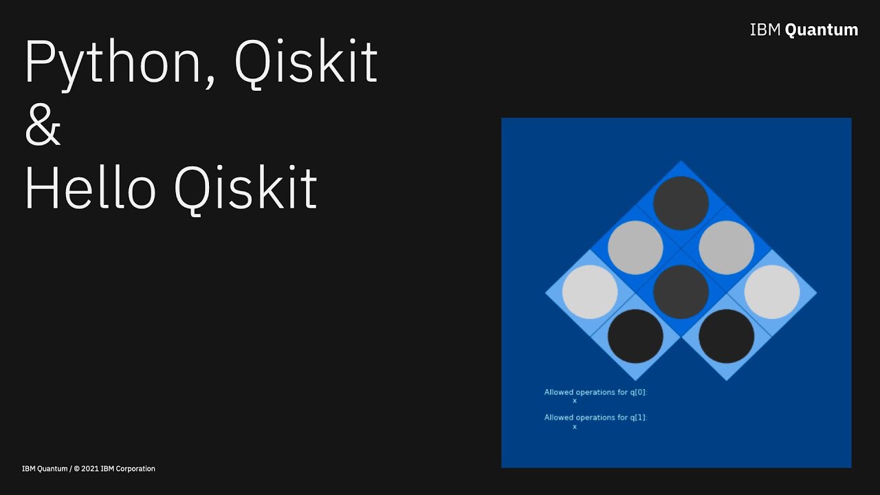 2 - Python, Qiskit and Hello Qiskit