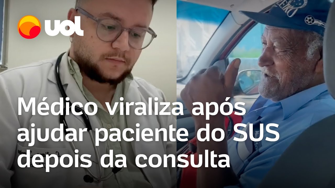 Médico viraliza após ajudar paciente do SUS depois da consulta: 'Saudade do senhor, uai'; veja vídeo