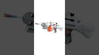 Ametralladora Lanza Dardos Eléctrica A Pilas Blanco