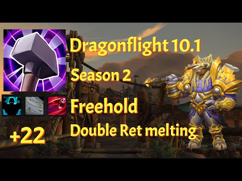 World Of Warcraft Dragonflight 10.1 Season 2 +22 Freehold Retribution Paladin