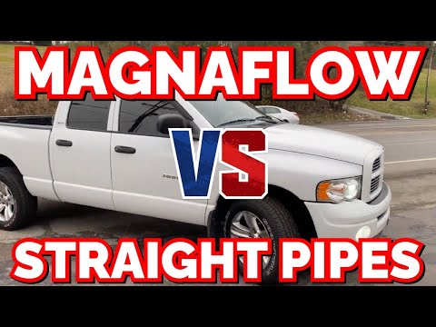 Dodge Ram 5.9L MAGNUM: MAGNAFLOW MAGNAPACK Vs STRAIGHT PIPES!