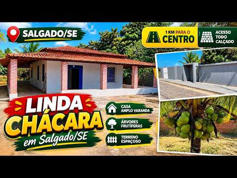 CONFIRA ESTA LINDA CHÁCARA À VENDA EM SALGADO/SE