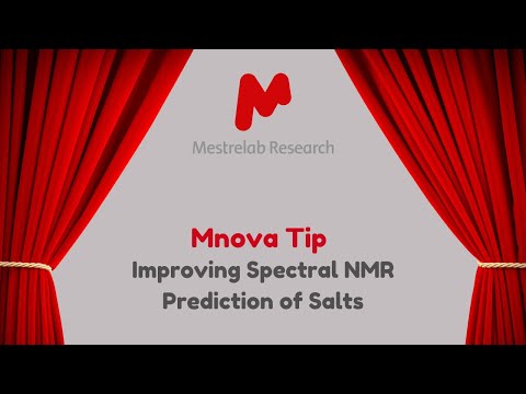 Mnova Tip 14 - Improving Spectral NMR Prediction of Salts